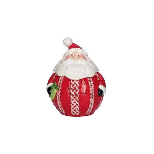 Barattolo Babbo Natale In Ceramica Medio Rituali  Domestici