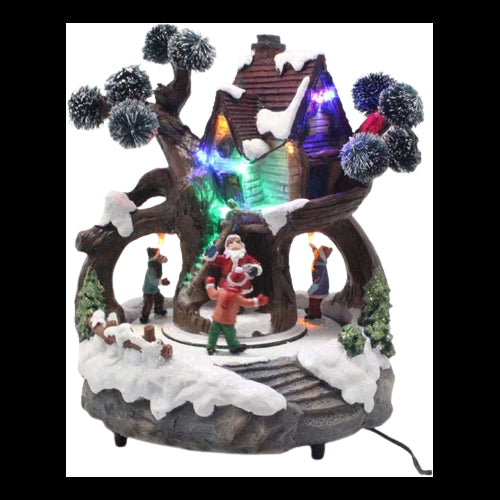 Carillon Albero Con Pupazzo Di Neve Timstor