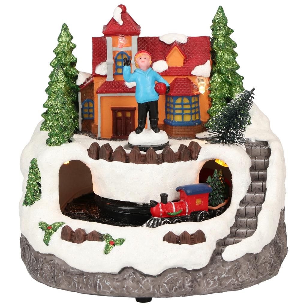 Village Train Animated 2Ass Multicolor-Battery Timstor