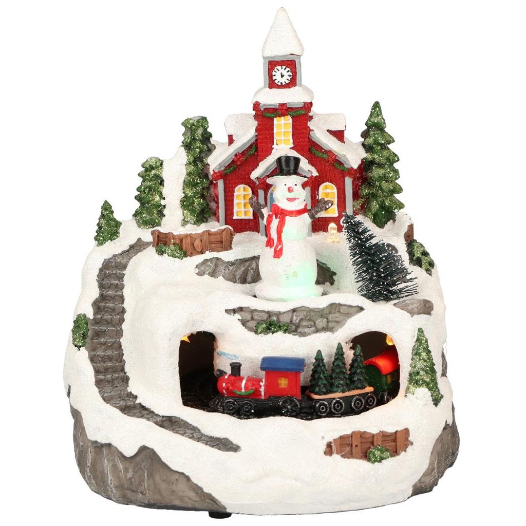 Village Train Animated 2Ass Multicolor-Battery Timstor