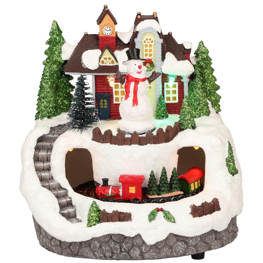 Village Train Animated 2Ass Multicolor-Battery Timstor