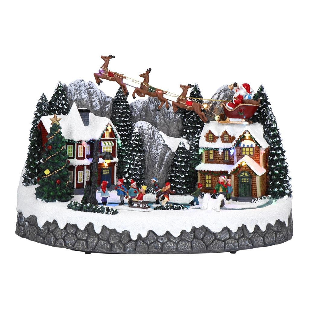 Village with skaters animated Timstor