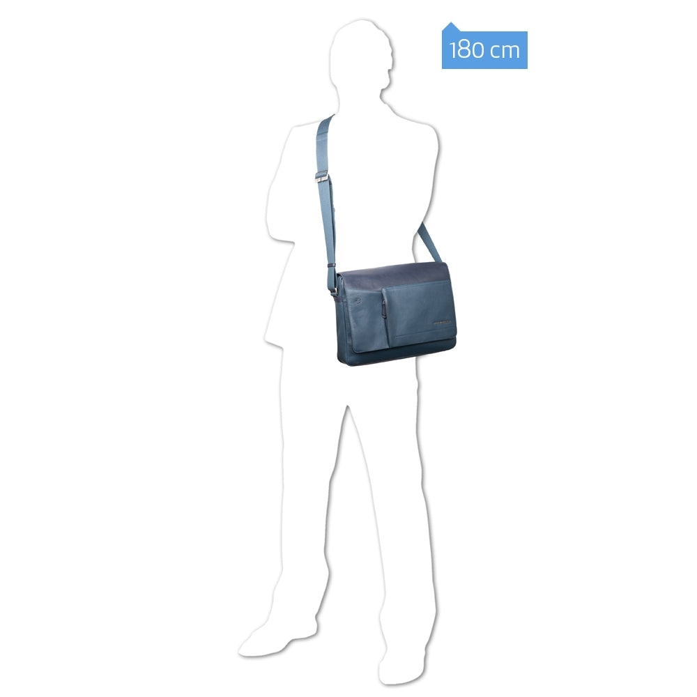 Messenger Piccola Porta Computer Con Patta Cary Piquadro