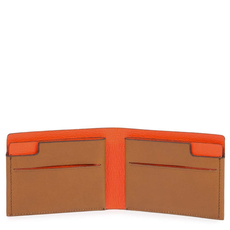 Portafoglio Uomo Pocket In Pelle, Carte Di Credito Piquadro
