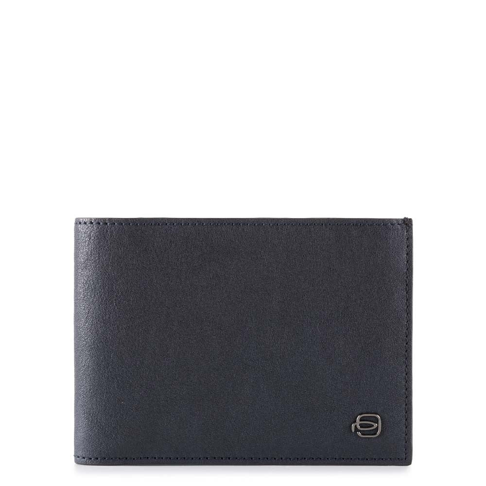 Portafoglio Uomo Con Portamonete In Pelle Blu Puls Piquadro