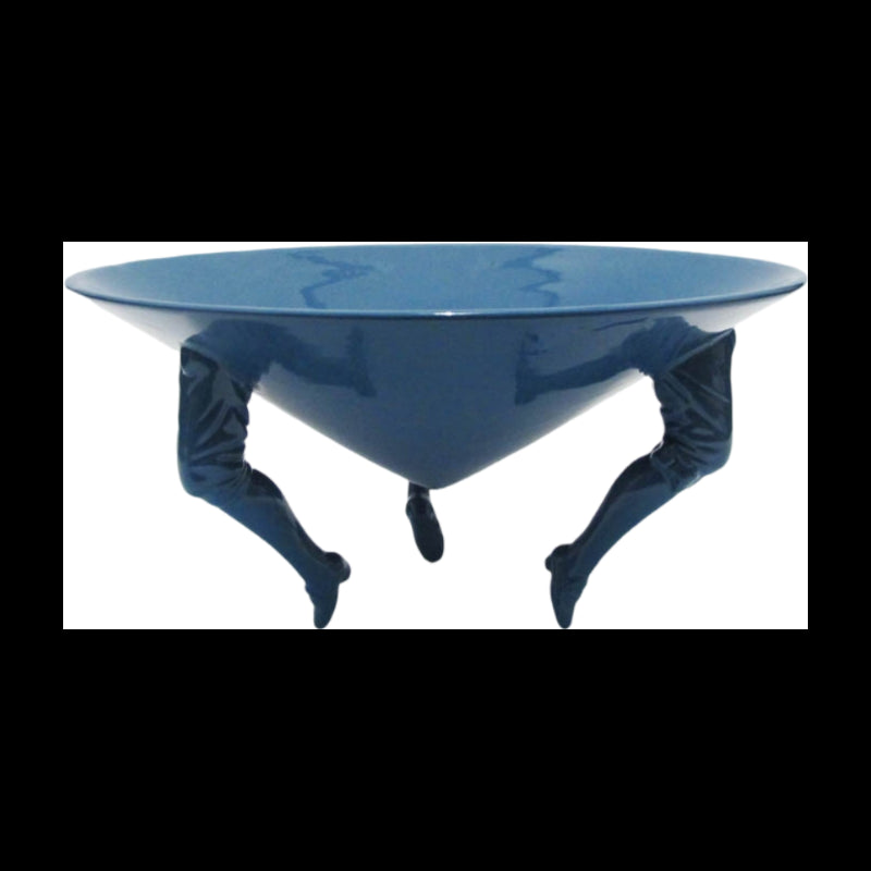 Centrotavola Cono Gambe M (Blu Lucido) Rebirth By Ceramiche Ml