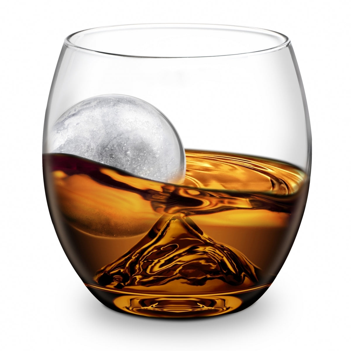Bicchiere Whisky Con Stampo Di Palla Di Ghiaccio Maryleb Glass