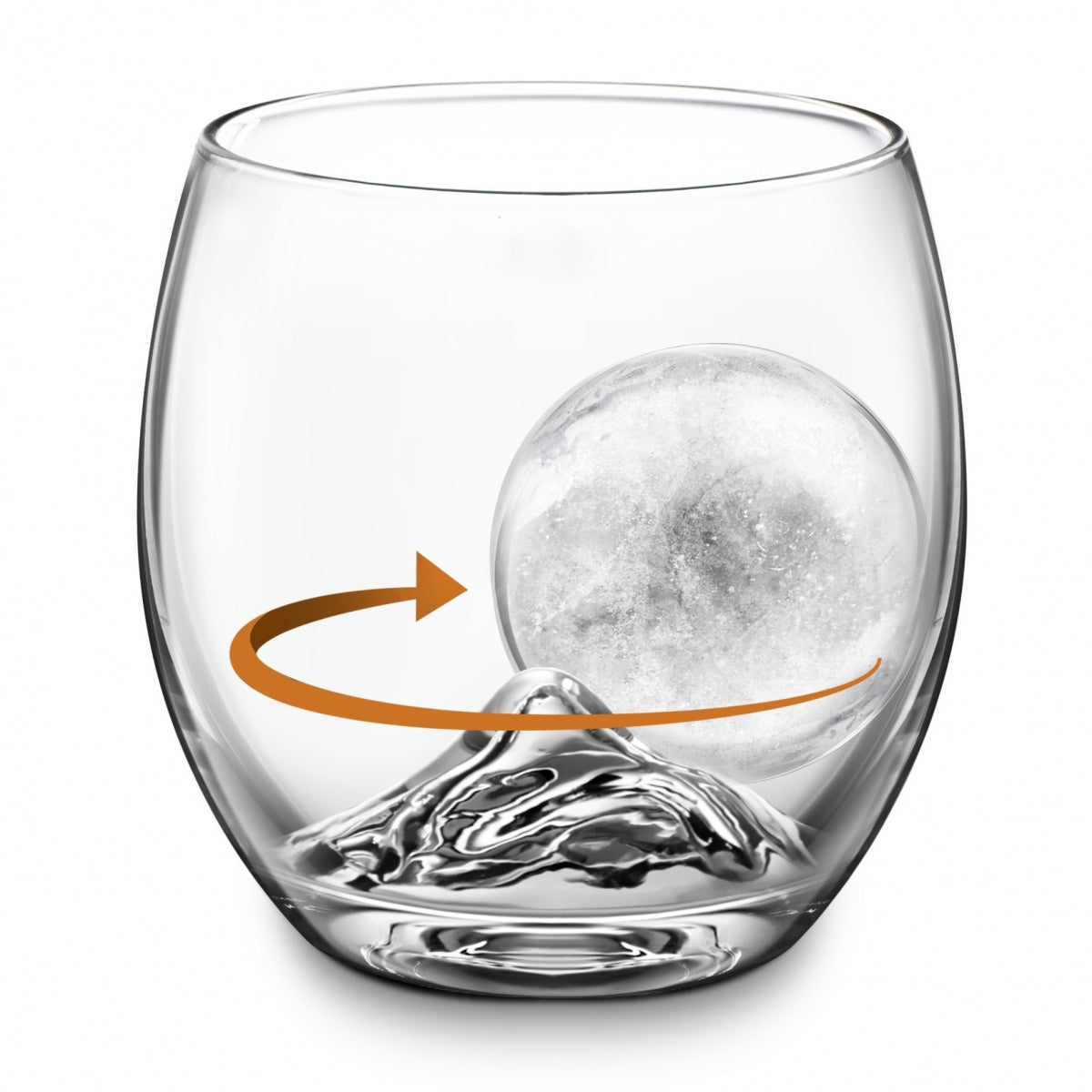 Bicchiere Whisky Con Stampo Di Palla Di Ghiaccio Maryleb Glass