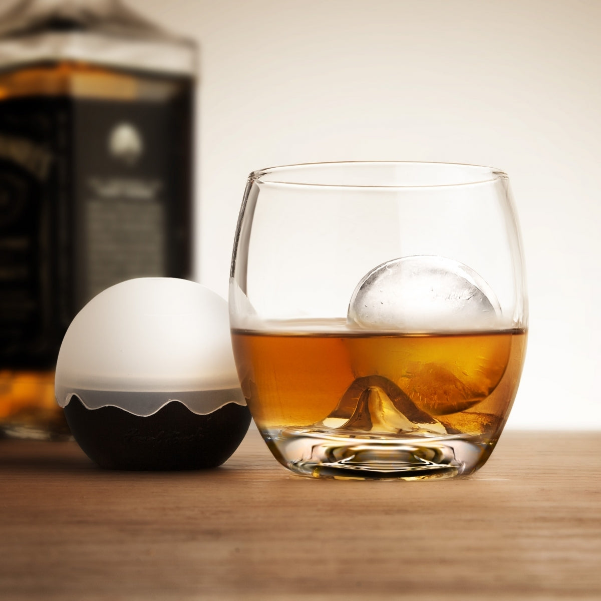 Bicchiere Whisky Con Stampo Di Palla Di Ghiaccio Maryleb Glass
