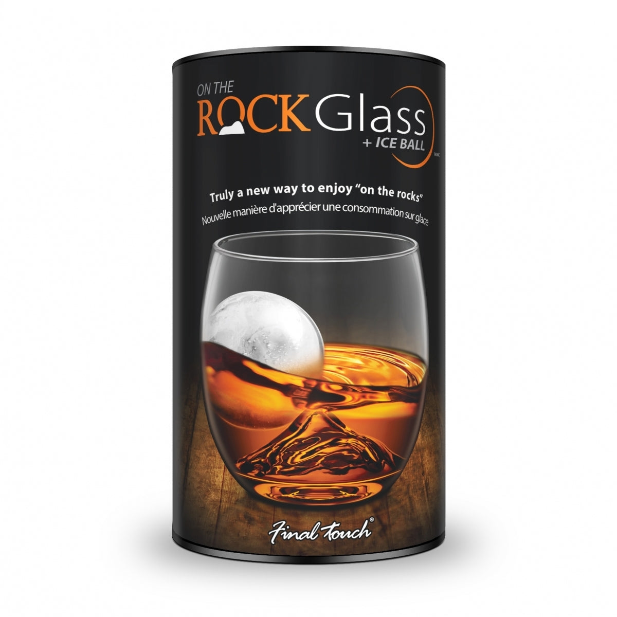 Bicchiere Whisky Con Stampo Di Palla Di Ghiaccio Maryleb Glass