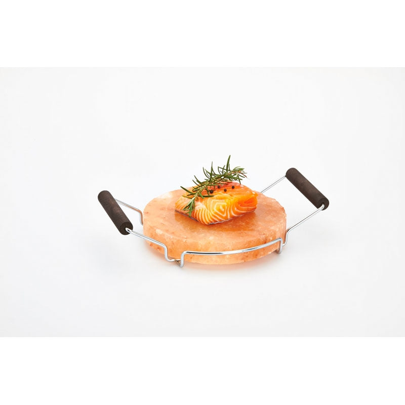Piastra Sale Rosa 20 Cm Telaio Met. Maniglie Bisetti