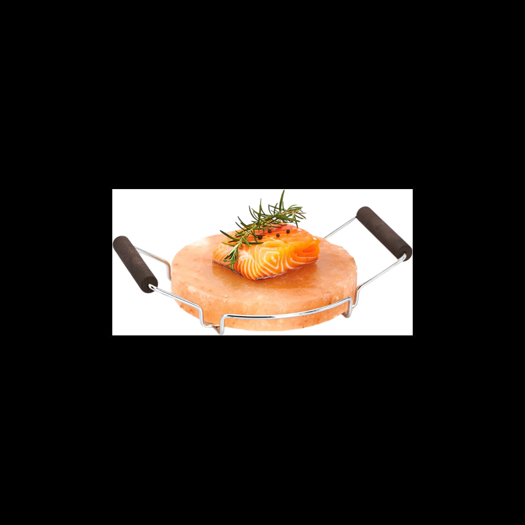 Piastra Sale Rosa 20 Cm Telaio Met. Maniglie Bisetti