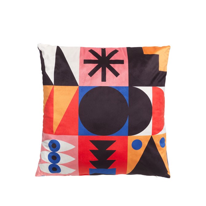 Cushion Oggian Red Palm Qeeboo