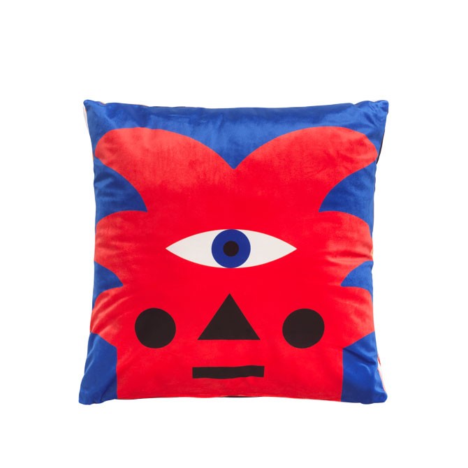 Cushion Oggian Red Palm Qeeboo