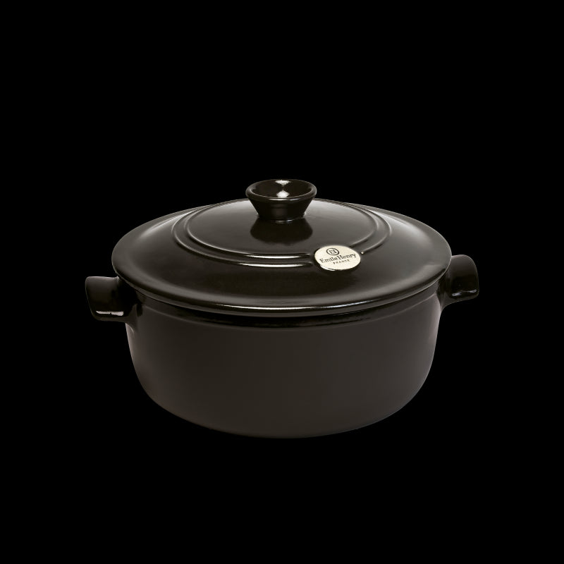 Cocotte Tonda Nera Fusain Emile Henry Emile Henry