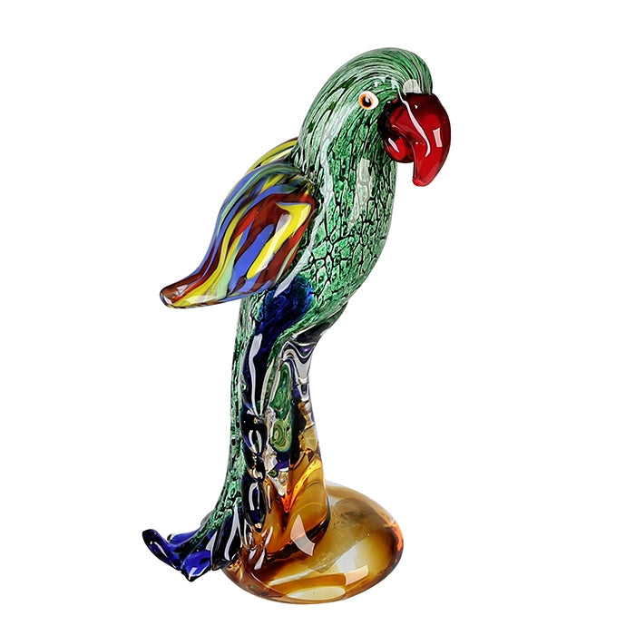 Casablanca Scultura Pappagallo Vetro Verde/Rosso/Blu Casablanca Design