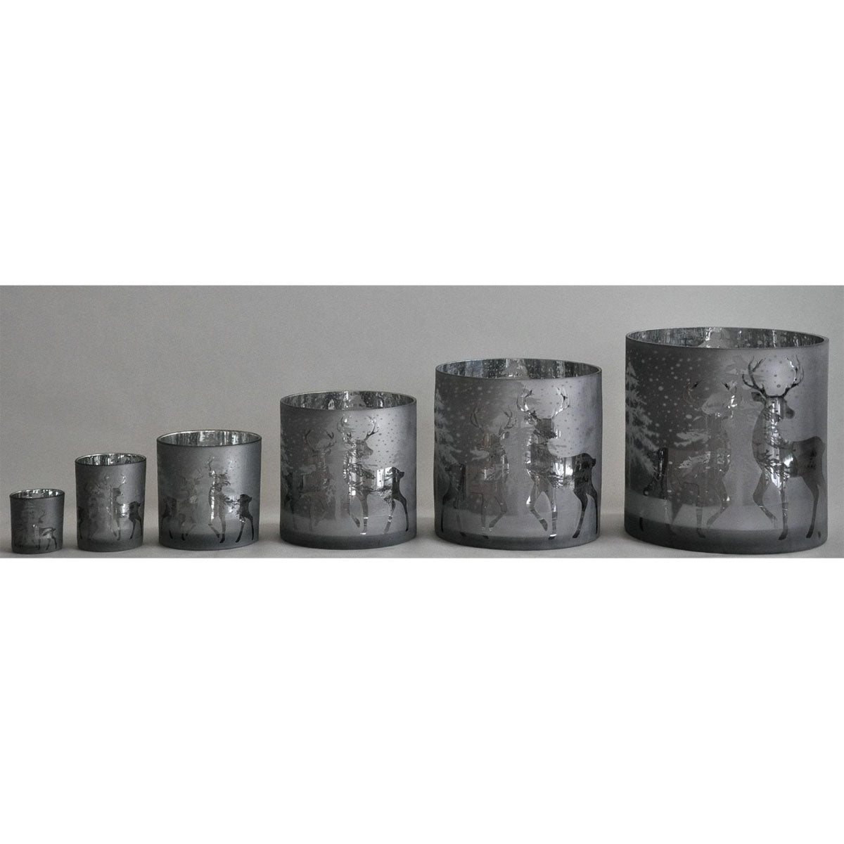 Tealight Deers 15/H.15Cm Smoke Cor Mulder