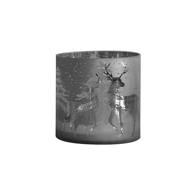 Tealight Deers 15/H.15Cm Smoke Cor Mulder