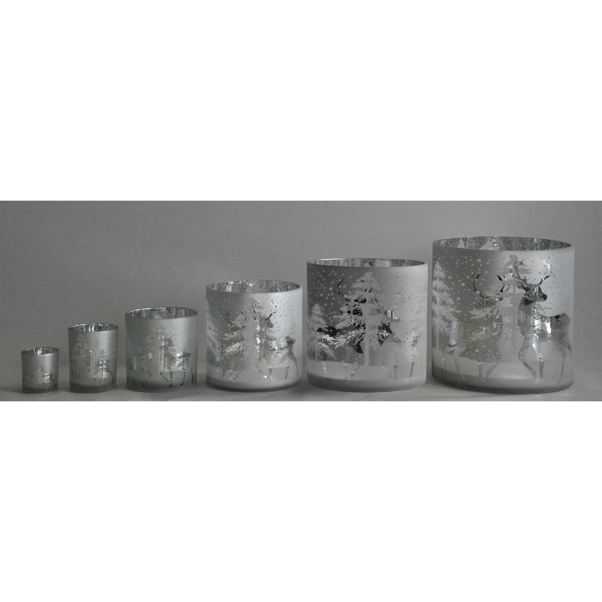 Tealight Deers 15/H.15Cm White Cor Mulder