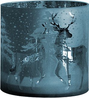 Tealight Deers 15/H.15Cm Petrol Cor Mulder