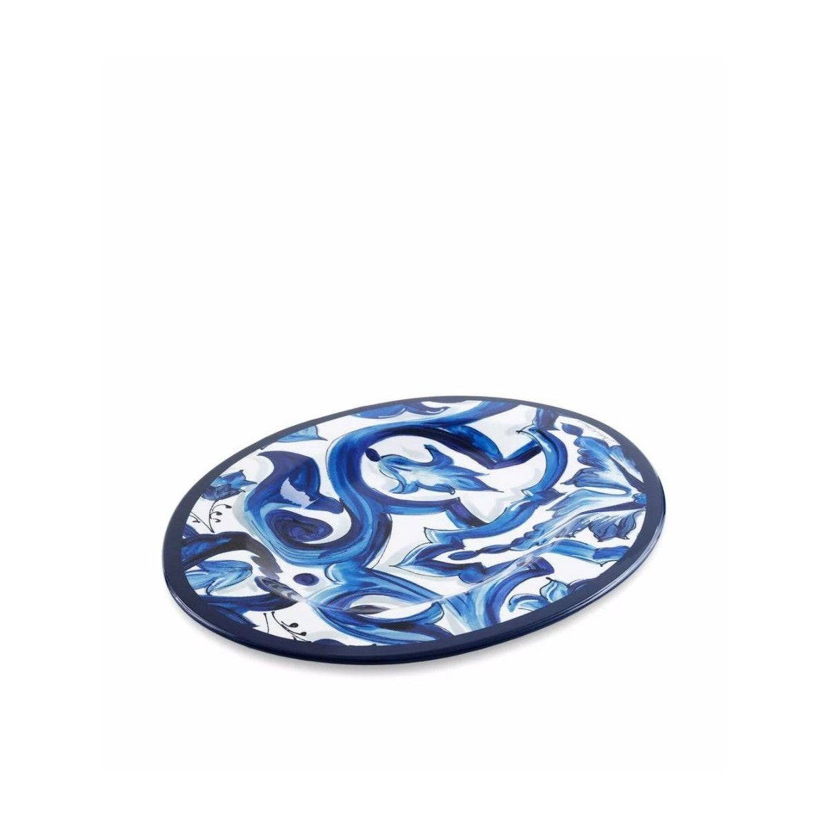 Oval Tray Mediterranean Blue Dolce E Gabbana