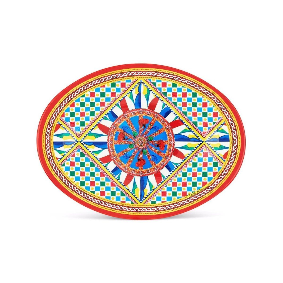 Oval Tray Carretto Dolce E Gabbana
