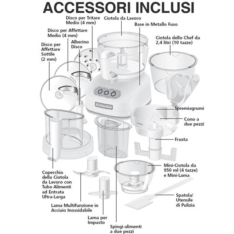 Robot Da Cucina Rosso Alessi Kitchen Aid