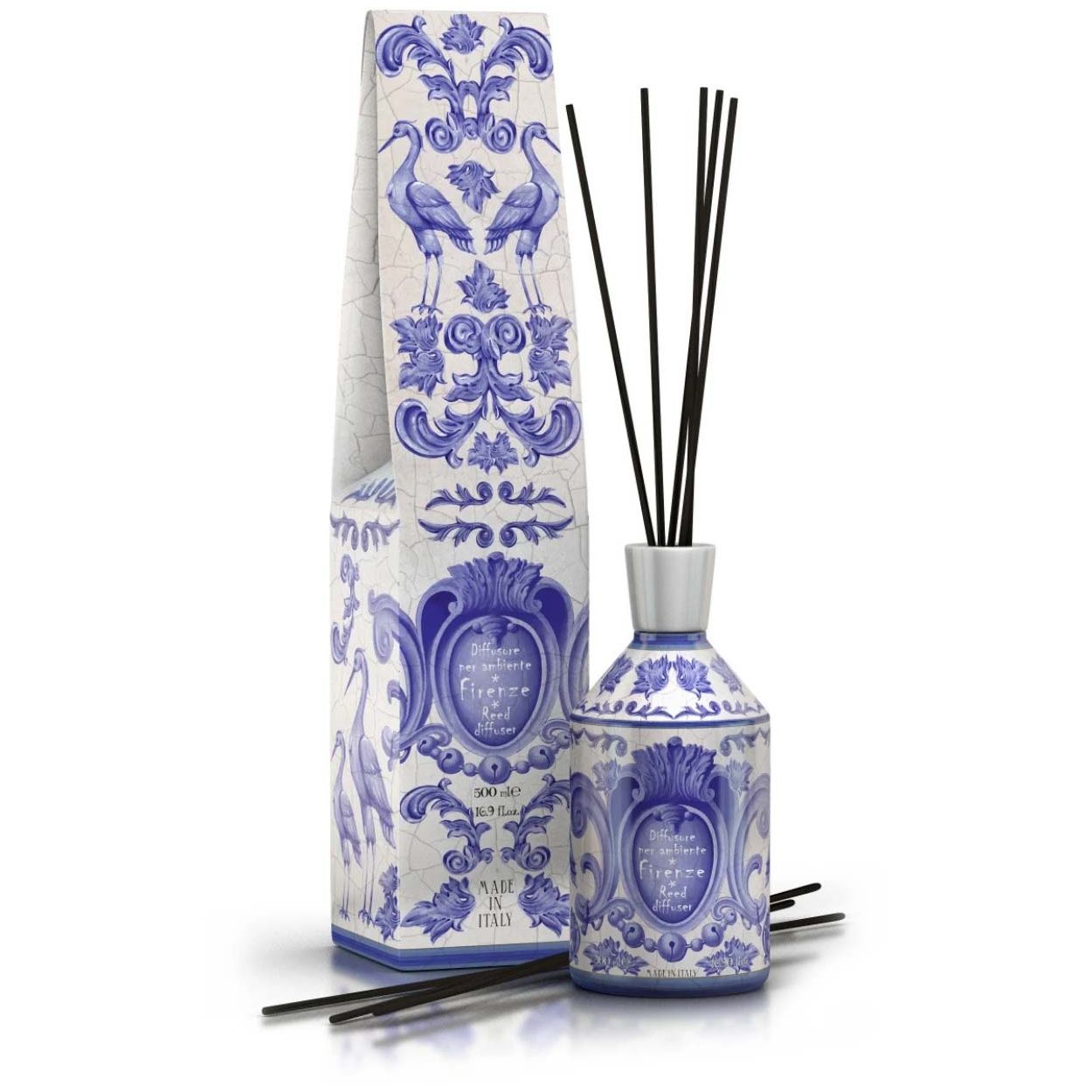 Firenze - Maioliche Diffusore Per Ambiente C/Bacchette 500Ml Rudy Profumi Rudy Profumi