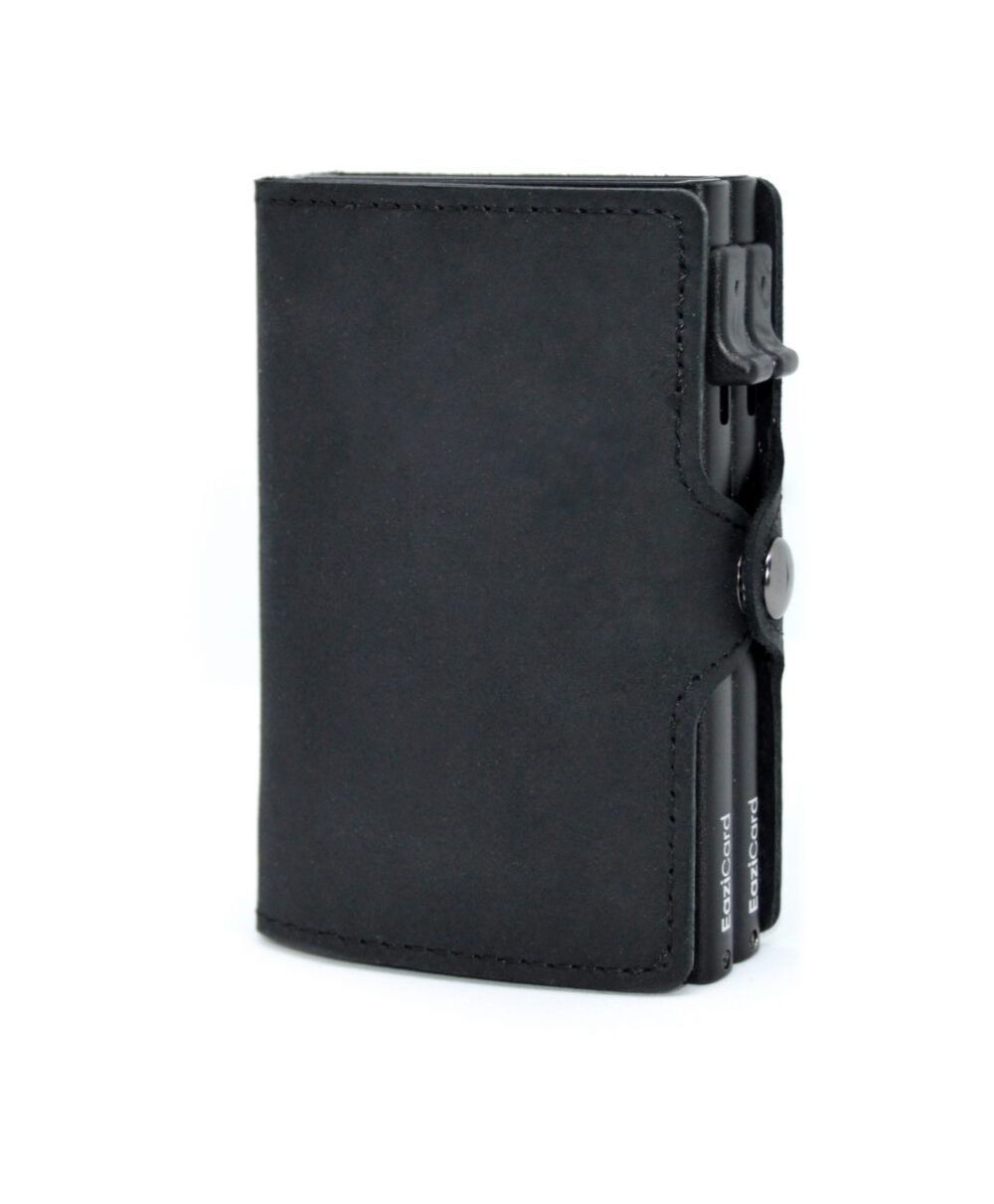 Porta Carte Eazicard Pelle Double Black/Black Eazicard