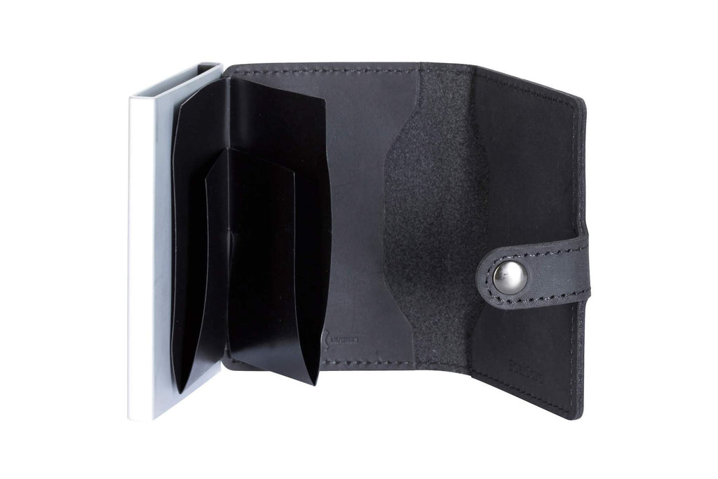 Porta Carte Eazicard Pelle Black/Silver Eazicard