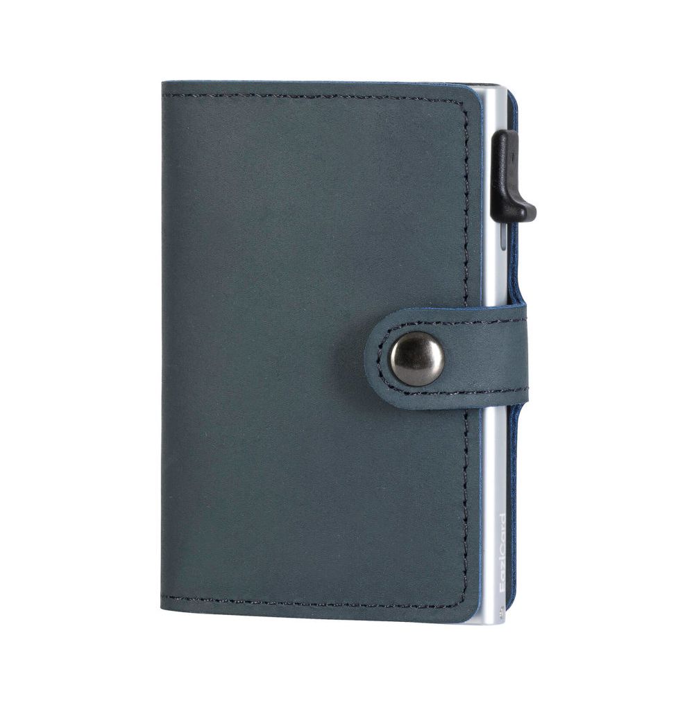 Porta Carte Eazicard Pelle Blue/Silver Eazicard