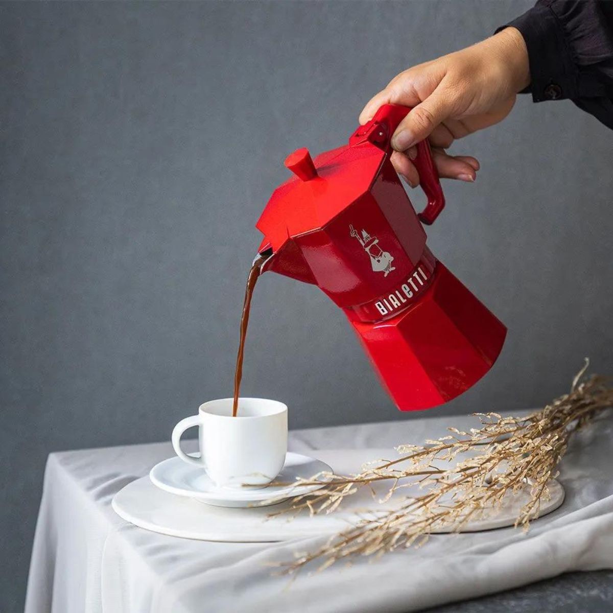 Moka Exclusive Red 3Tz Bialetti Bialetti Exclusive