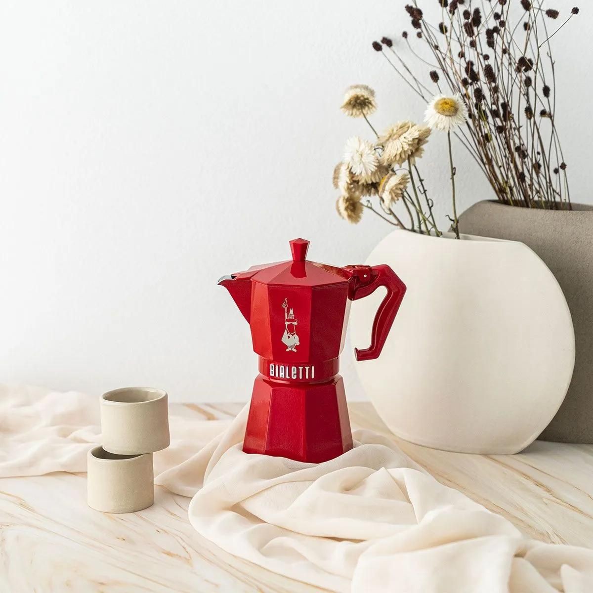 Moka Exclusive Red 3Tz Bialetti Bialetti Exclusive
