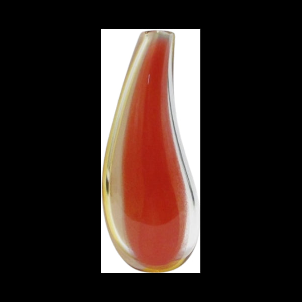 Vaso In Cristallo Arancio/Rosso Vega Rogaska