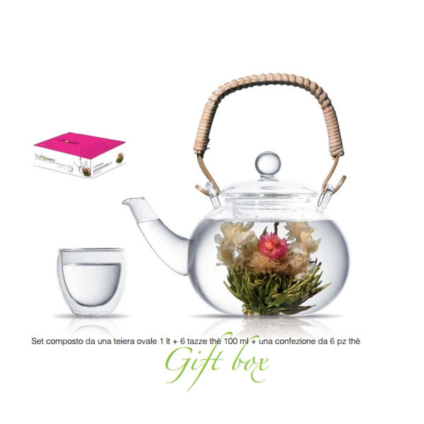 Theiera 1000 Ml Con Tea Box 6Pz E 6 Tazze Lady Bir Rogaska