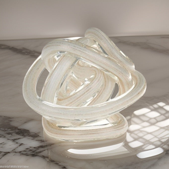 Il Nodo Dell` Amore Diam.8 Cm Bianco Glitter Onlylux Onlylux