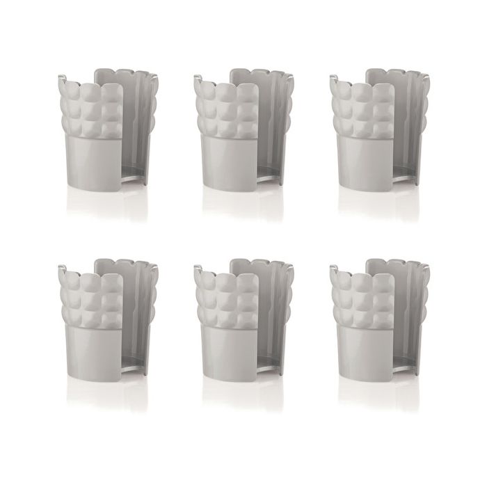 Set 6 Reggibicchieri Tiffany Grigio Tortora Guzzini Guzzini