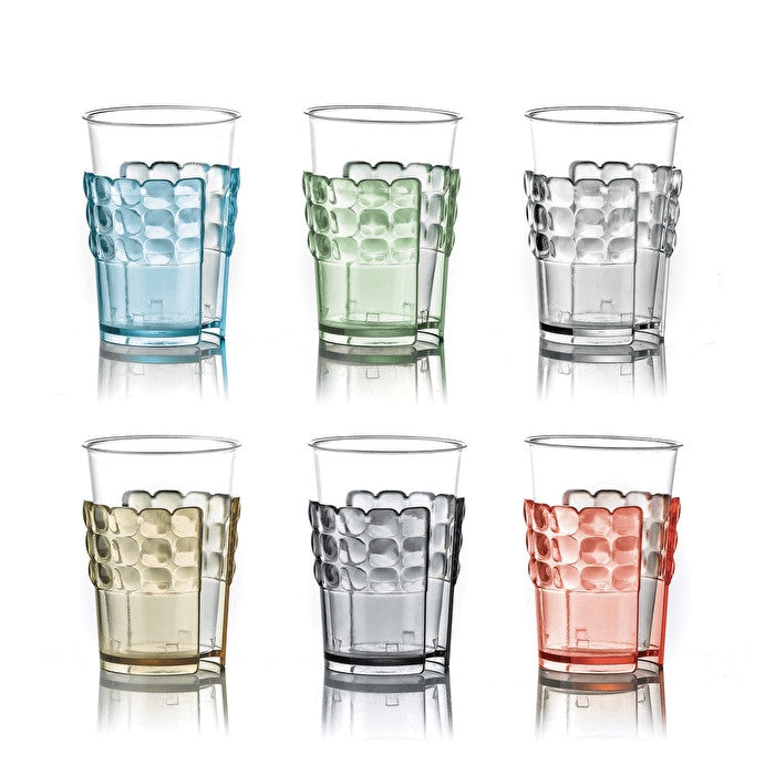 Set 6 Reggibicchieri Tiffany Colori Decori Vari Guzzini Guzzini