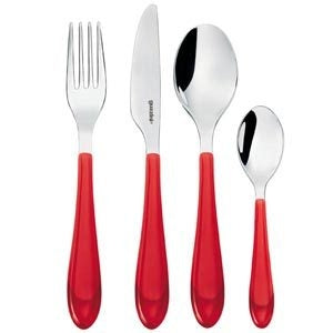 Servizio Posate 24Pz Mirage Rosso Guzzini Guzzini