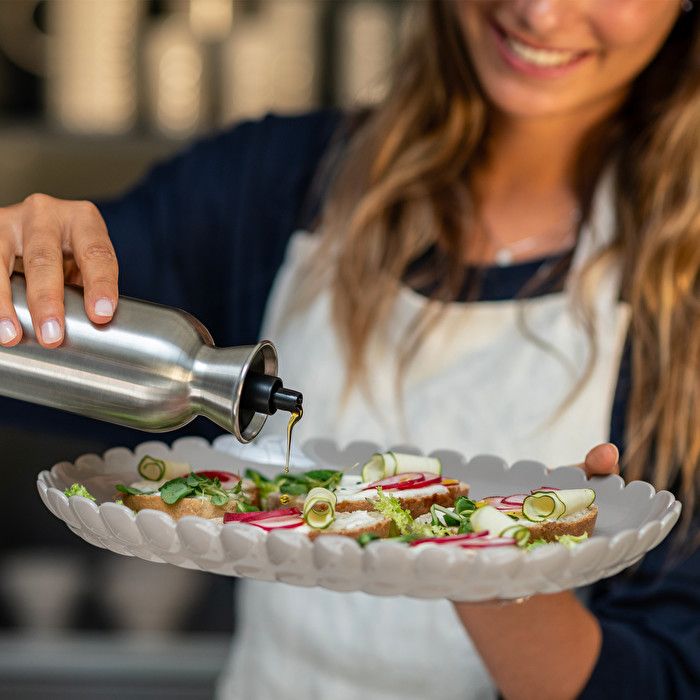 Vassoio A Servire Grande Tiffany Grigio Tortora Guzzini Guzzini