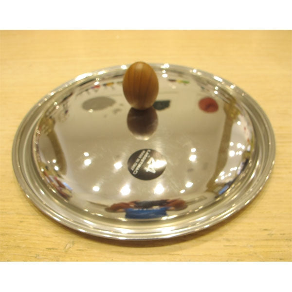 Coperchio Acciaio Con Pomello In Legno 24 Cm Lagostina