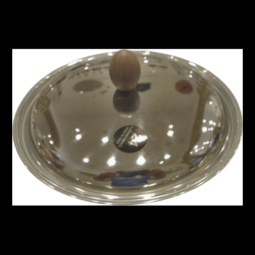 Coperchio Acciaio Con Pomello In Legno 24 Cm Lagostina
