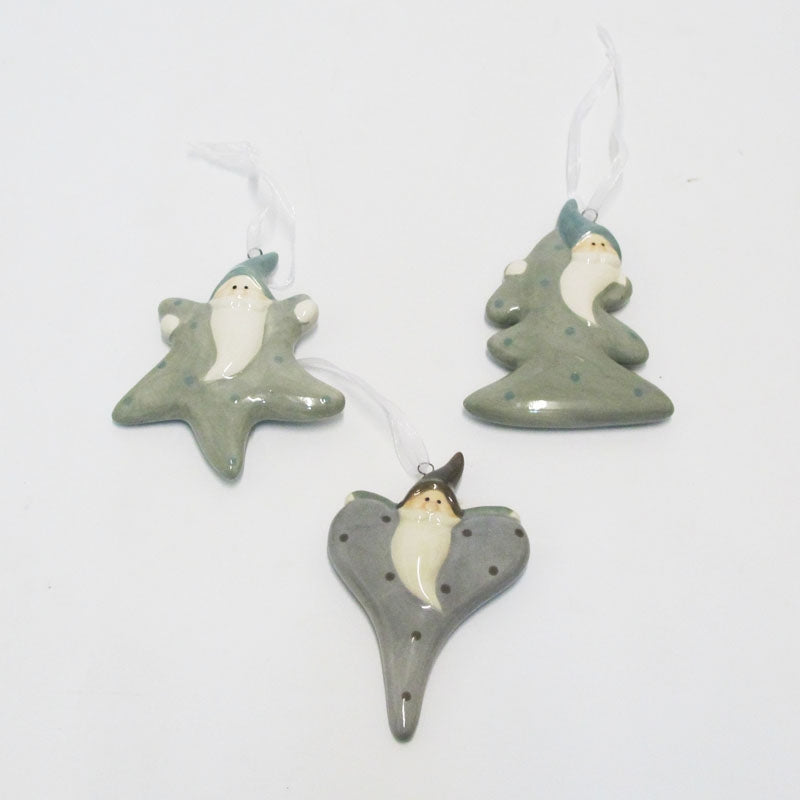 L`Oca Nera - Babbo Natale Piatto Set 3 Pz L'oca Nera