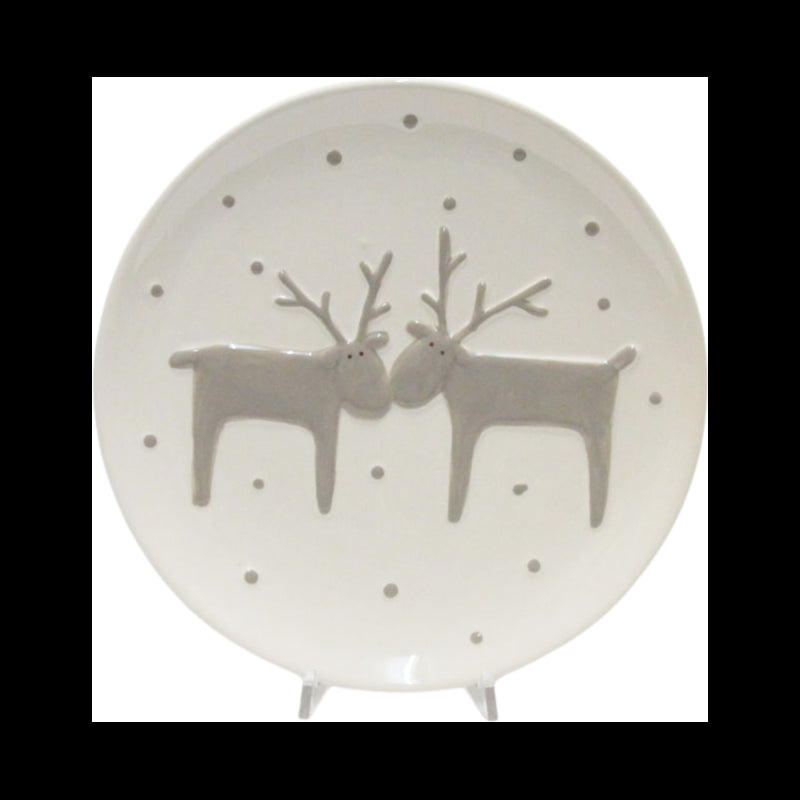 L`Oca Nera - Piatto Dolce Bianco Nordiche Magie L'oca Nera