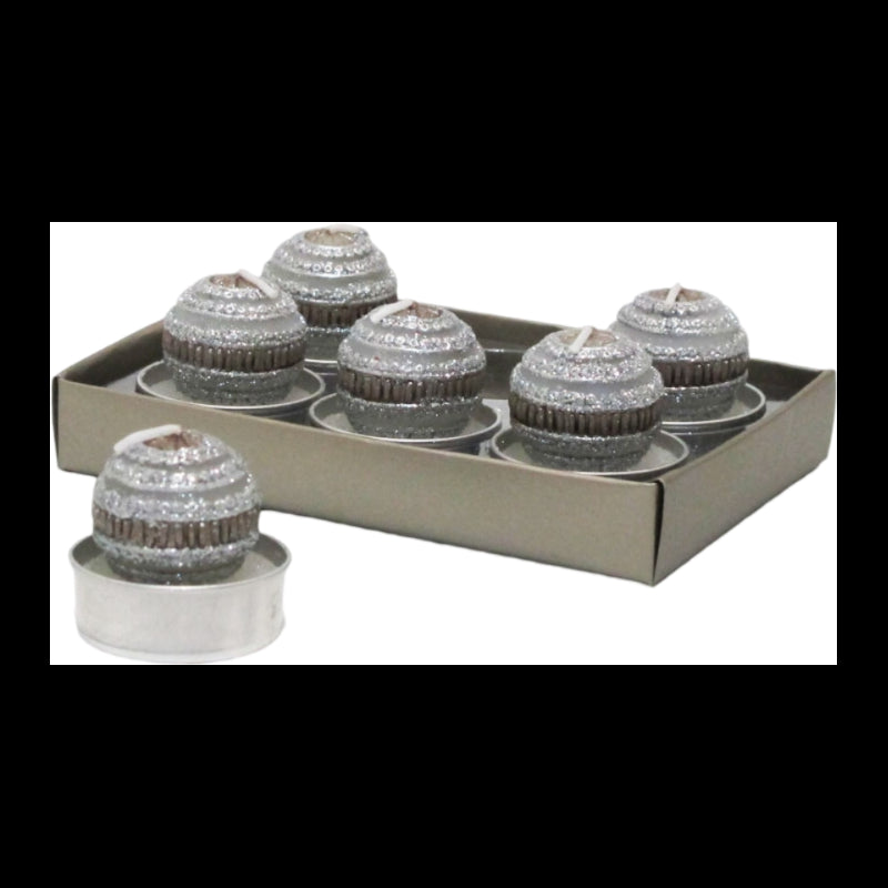 L`Oca Nera - Tlight Set 6 Pz Righe Cm 4 X 5 H L'oca Nera