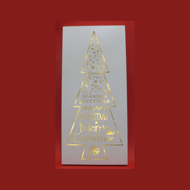 L`Oca Nera - Pannello Albero Con Luci 30X65X3,5 L'oca Nera