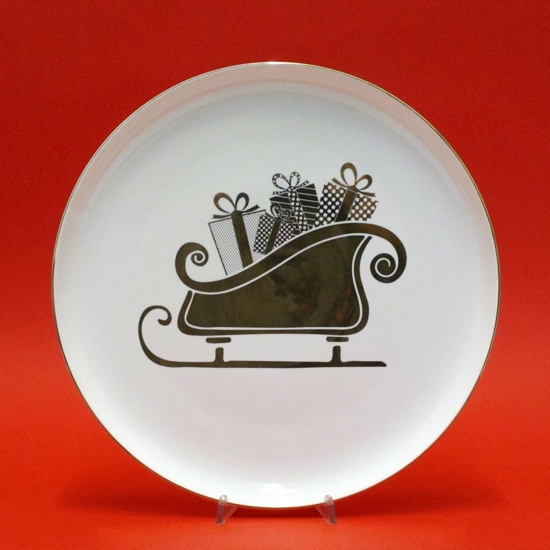 L`Oca Nera - Piatto Decorativo Slitta Cm 29,5 L'oca Nera