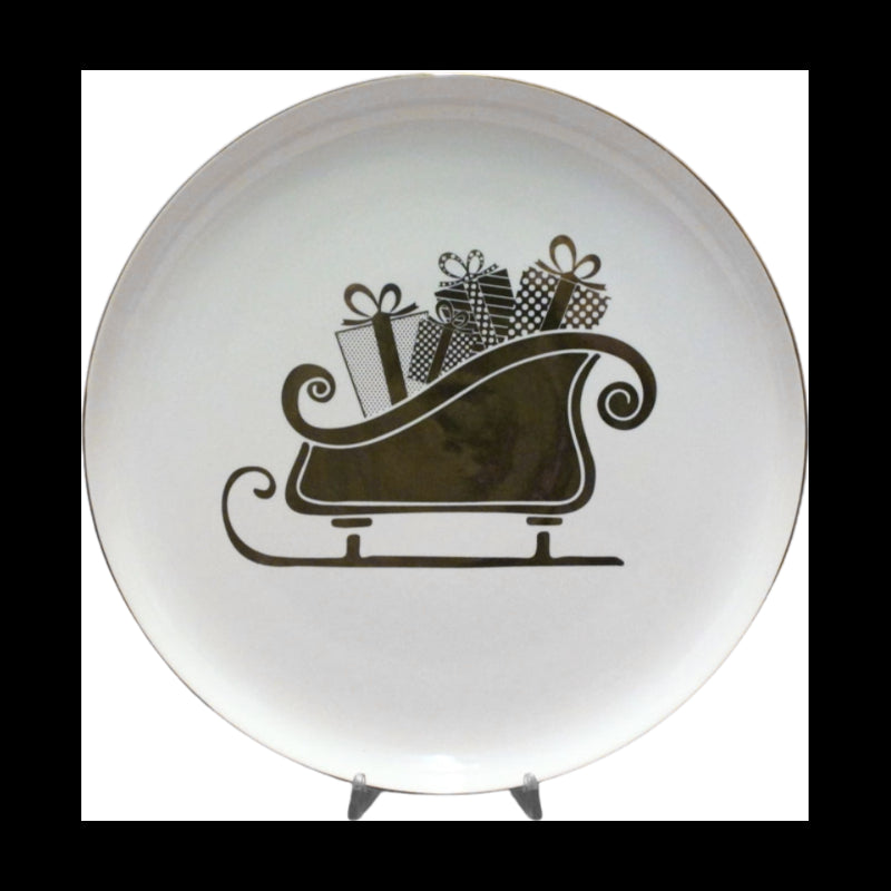 L`Oca Nera - Piatto Decorativo Slitta Cm 29,5 L'oca Nera