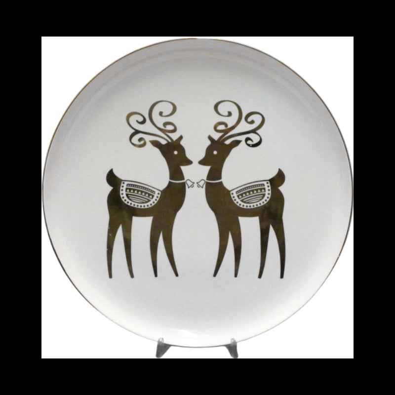 L`Oca Nera - Piatto Decorativo Renne Cm 29,5 L'oca Nera