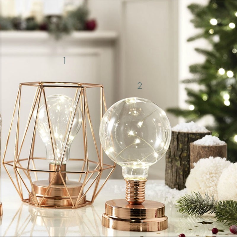 L`Oca Nera - Lanterna Led Cm 18X19H L'oca Nera